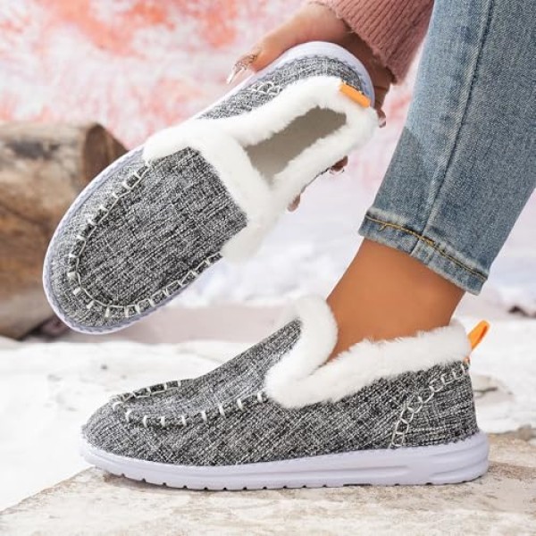 Fashion SneakersWomen's Fashion Snow Sneakers Comfortable Warm Flat Sport Shoes