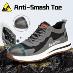 LAoutun Steel Toe Shoes for Men Women Safety Work Shoes Indestructible Steel Toe Sneakers Lightweight Work Shoes Toe Shoes