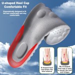 4D Cloud Soles Memory Foam Insoles for Men/Women - Arch Support Shoe Inserts with Acupressure Massage Foot Pain Relief & Fatigue Reduction for Sports/Running(US-Unisex-9-10)