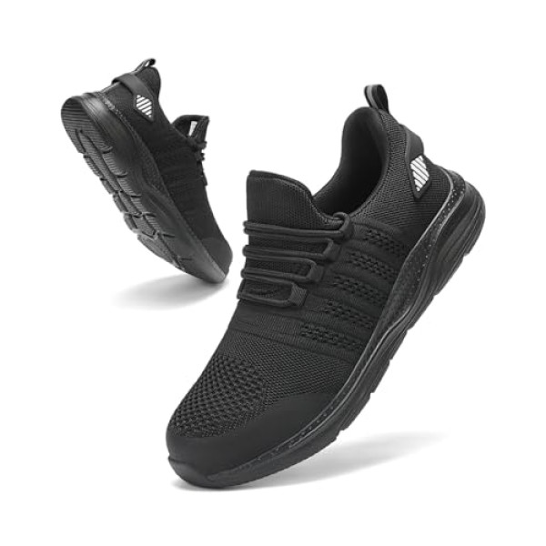 Steel Toe Shoes for Men Safety Puncture Proof Comfy Work Sneakers Lightweight Breathable Non-Slip Construction Shoes