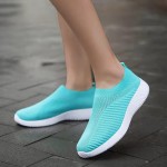 Womens Walking Shoes Mesh Casual Fashion Slip-on Lightweight Breathable Sock Shoes Non-Slip Hiking Shoes