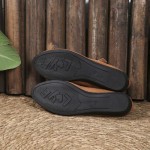 Women's Dress Flats Ballet Low Wedge Round Toe Ankle Strap Comfortable Casual Business Office Work Flats Shoes