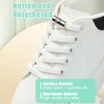 Flat Tieless Elastic Shoe Laces: Fashion No Tie Shoelaces for Sneakers for Adults
