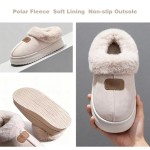 Cozy Slippers for Women Indoor and Outdoor Fuzzy House Shoes with Memory Foam Anti-Skid Sole Suitable for Women Mom Ladies