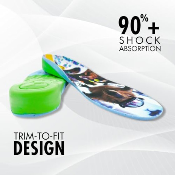 Generic Kingfoam Elite pro FP Insoles - USA Men's | Women's Size: Small (M 3-8 / W 5-10), Thickness: High (5mm Toe 10mm Heel), Graphic:: Metal Gear Capy