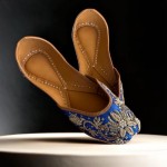 Indian Traditional Flats for Women Dressy Comfortable - Phulkari Khussa, Handmade Punjabi Jutti Ethnic Moajris for Casual & Festive Occasions