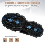 Hogent Steel Toe Shoes for Women Men Wide Non Slip Composite Work Sneakers Indestructible Comfortable Safety Tennis Shoes Lightweight Breathable Construction Sneakers Puncture Proof Ergonomic