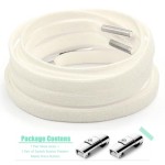 Flat Tieless Elastic Shoe Laces: Fashion No Tie Shoelaces for Sneakers for Adults