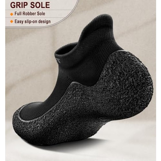 Men Slipper Socks, Grip Socks Hiking Water Shoes Barefoot Shoes for Men Outdoor Walking Exercises