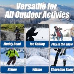 Traction Ice Cleat Spikes Non-Slip Over Shoe Rubber Spikes Crampons Anti Slip Anti Slip Crampons Slip-on Stretch Footwear